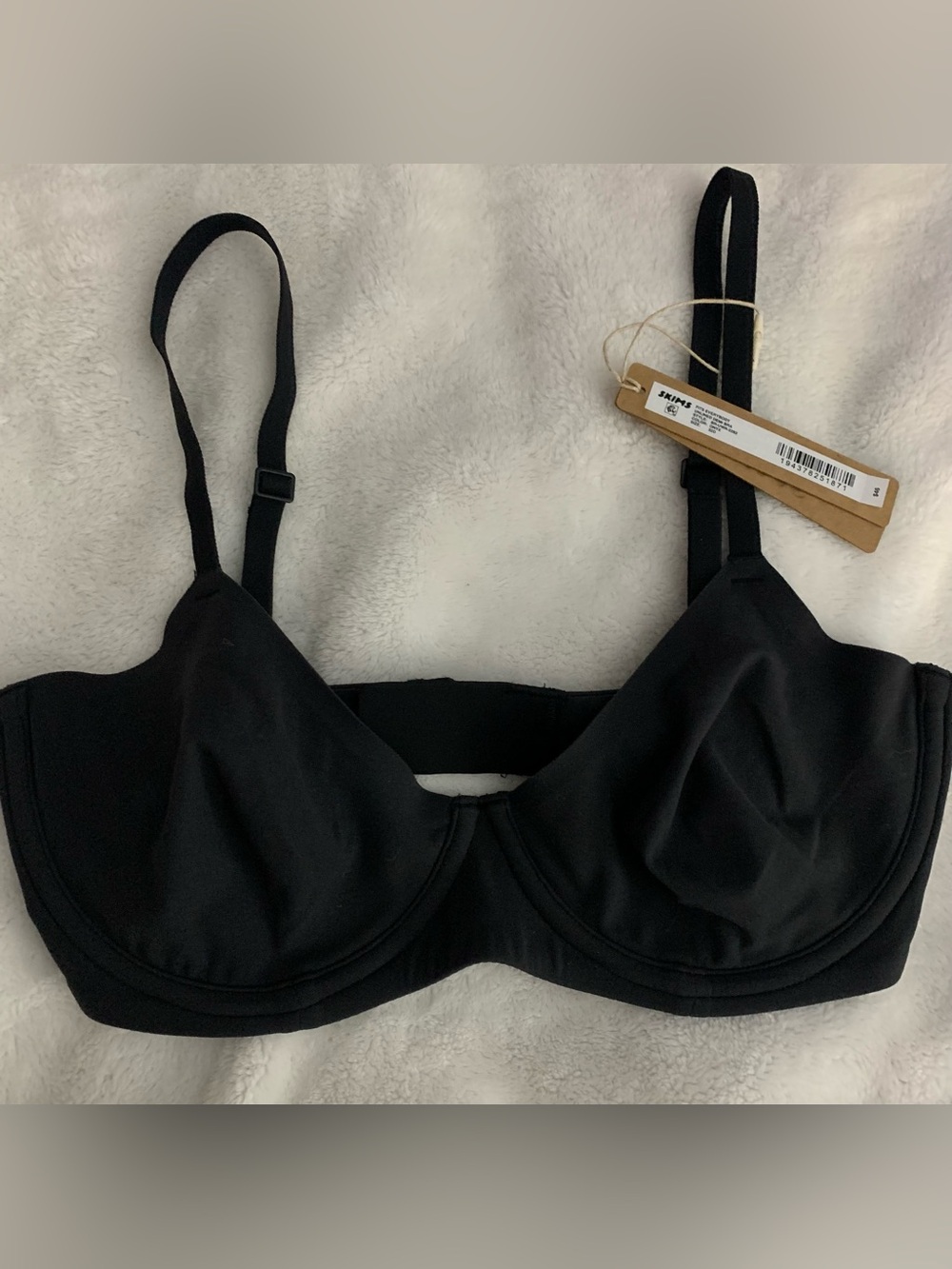 SKIMS Fits Everybody Unlined Demi Bra ONYX 32D BNWT